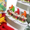 dettaglio Torta Bomboniere per Battesimo a tema gnomi ed elfi www.vialemagico.it