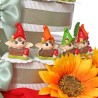 Torta Bomboniere per Battesimo a tema gnomi ed elfi viale magico
