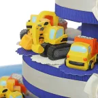 Gru, escavatore e camioncino Bomboniere Comunione bambino gru ed escavatore Statuine su torta