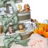 Bomboniere Battesimo su Torta portaconfetti baby Safari portachiavi viale magico bomboniere bambini