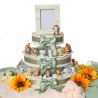 Torta viale magico Bomboniere Battesimo su Torta portaconfetti baby Safari portachiavi