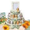 Torta Bomboniere Battesimo Baby Safari Animali Statuine su torta viale magico