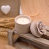 Matrimonio bomboniere candele profumate in porcellana confezionate piccola tortora