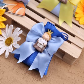 Piccolo Principe Bomboniere Battesimo Bimbo Sacchetti portaconfetti Calamite blu notte