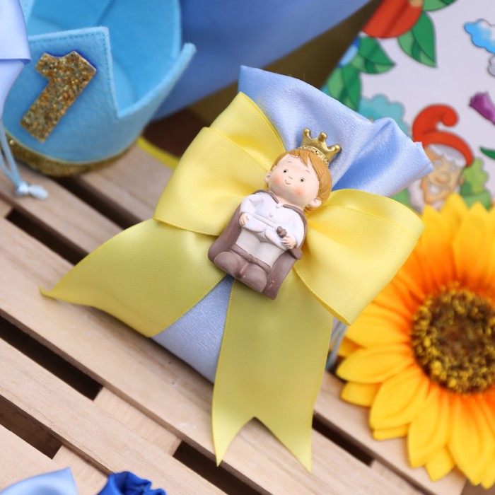 Piccolo Principe Bomboniere Battesimo Bimbo Sacchetti portaconfetti Calamite giallo