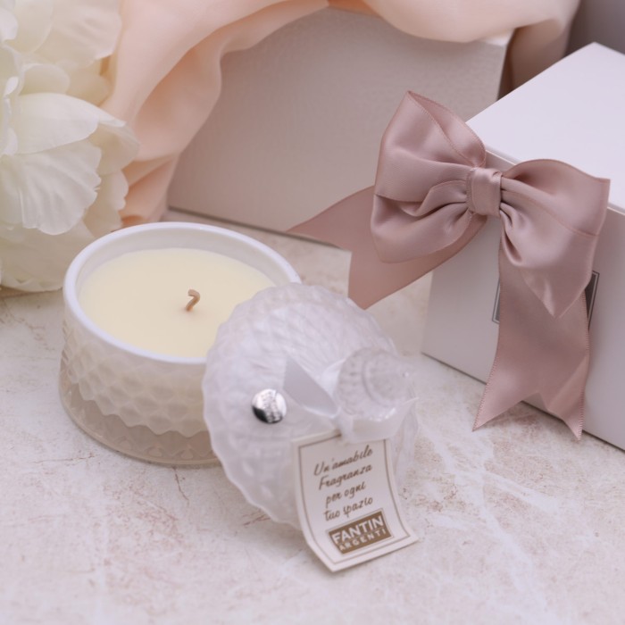 Cristalli per matrimonio Bomboniere candele confezionate fantin viale magico