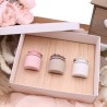 Scatola regalo per Matrimonio in set di tre candele profumate