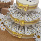 Prima Comunione torta bomboniere margheritina portachiavi vmb