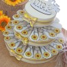 Portachiavi Girasole Su Torta Bomboniere per Compleanno e Prima Comunione Lui e Lei vialemagico bomboniere