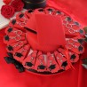 Tocco laurea bomboniere su torta multipiano cappello college