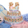Torte Bomboniere Gemelli con Statuine ORSETTI CON ALI Magicorsetti