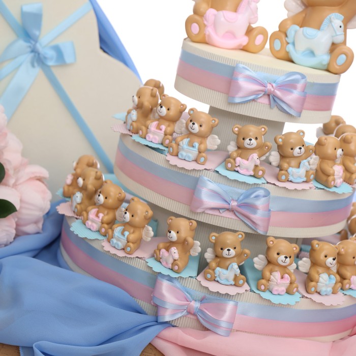 Torte Bomboniere per la Nascita di 2 Gemellini Bimbo e Bimba!