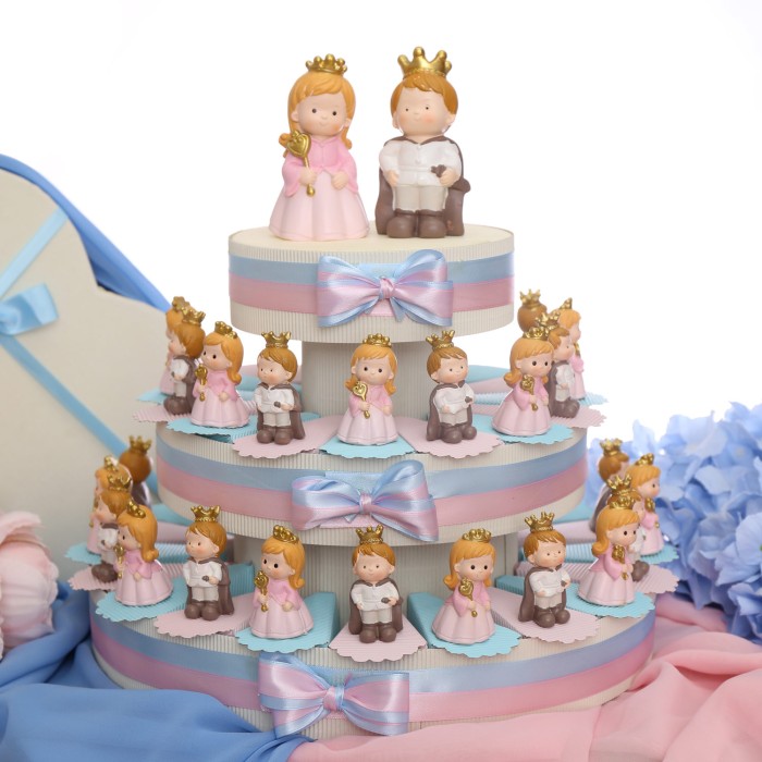 Principe e Principessa Bomboniere battesimo fratello e sorella viale magico