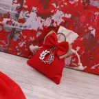 Sacchetto Bomboniera Corona di Alloro Nappina o Portachiavi Laurea Satin