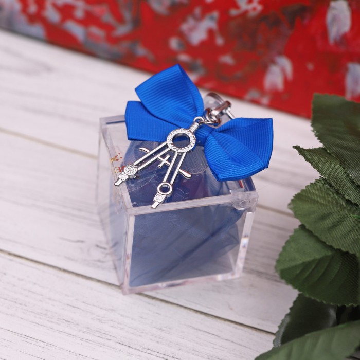 Pensierini Laurea Architettura Portachiave Compasso Satin su PlexiglaSS