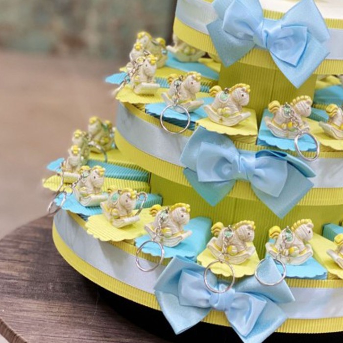 Portachiave Cavallo a Dondolo Toys Torta Bomboniere Portachiave Cavallo a Dondolo Toys Torta Bomboniere
