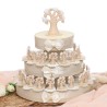 Torta Bomboniere Matrimonio con Albero della Vita Statuine Confetti