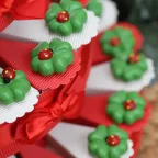 Quadrifoglio e coccinella Calamita su Torta bomboniere Laurea