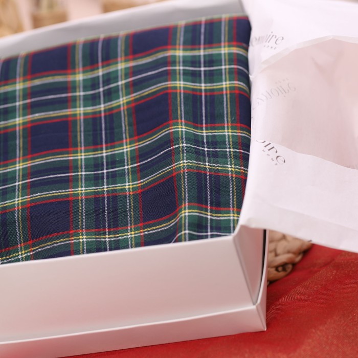 Confezione Regalo per l'home decor di Natale tovaglia in cotone blu Crono