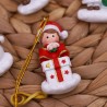 Dolce quartetto di Natale - calamite appendino per le feste agioletto 1