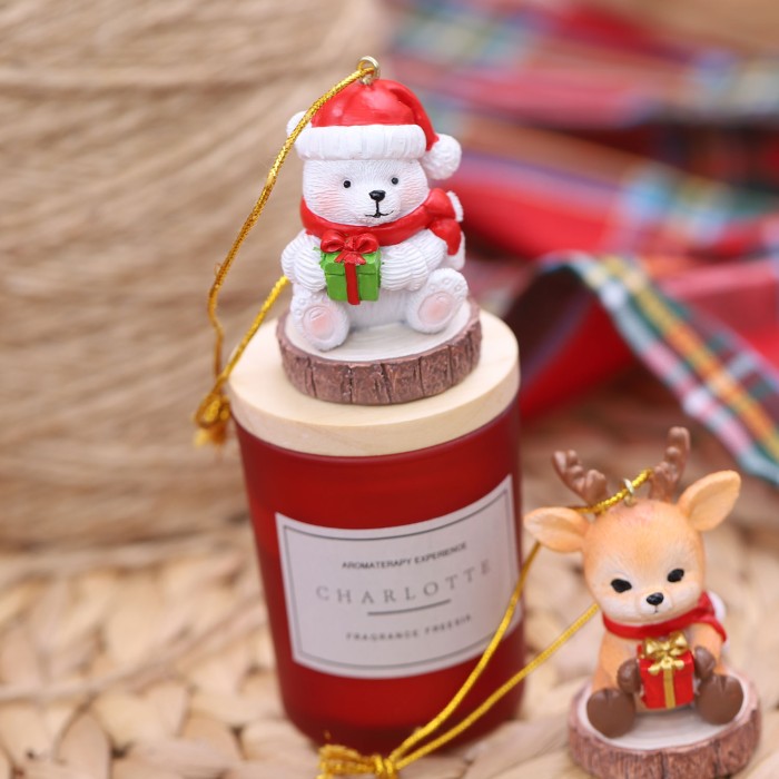 Candela Natalizia Profumata per quartetto di animali polari