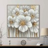 Fioritura dorata - quadro elegante per l'arredo casa