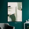 Armonie di Verde - Quadro astratto dai toni naturalistici con Cornice
