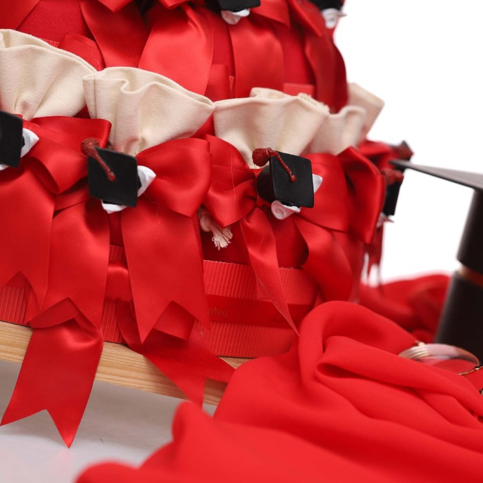 Magnete Bomboniera Laurea per lui e lei cappello laurea e pergamena