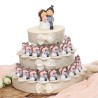 Bomboniere Matrimonio Sposini Torta statuina
capelli castani viale magico