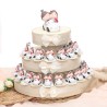 Statuina Matrimonio Sposi in  Macchina  Torta Bomboniere torta vmb