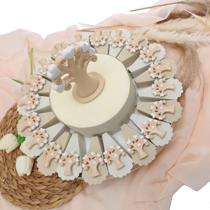 Torte Bomboniere con Albero della Vita Magnete Heart viale magico