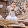 Comunione bambino carillon Bomboniera Angelo rosario confezionato