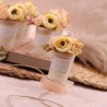 Candele con Fiori Cipria Bomboniere per Confettata Matrimonio