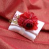 Pochette con Bouquet rosso - Bomboniere Laurea Confezionate