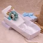 Diciottesimo in Tiffany: Asciugamano con Fiori - Bomboniere Confezionate