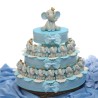 Bomboniere Battesimo Elefantino Bimbo Corona Statuina portaconfetti