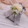 Bouquet per nozze d'argento - Bomboniere con Pick confezionate Sacchetto Argento