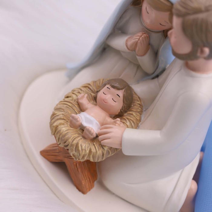 BOMBONIERE VIALE MAGICO Statuina Maxi Santa Natività Bomboniera Battesimo Fai da Te
