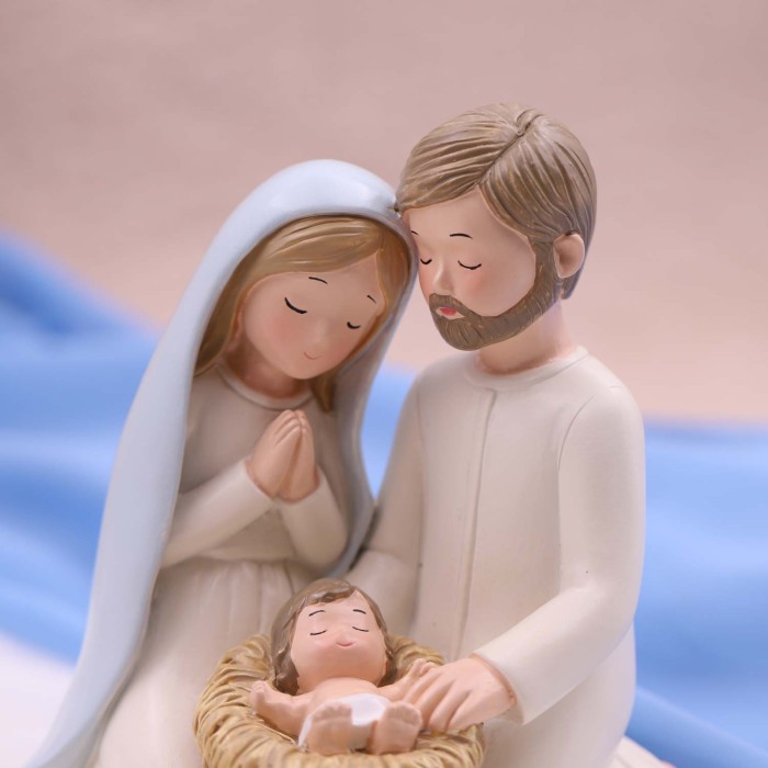 Statuina Maxi Santa Natività Bomboniera Battesimo Fai da Te