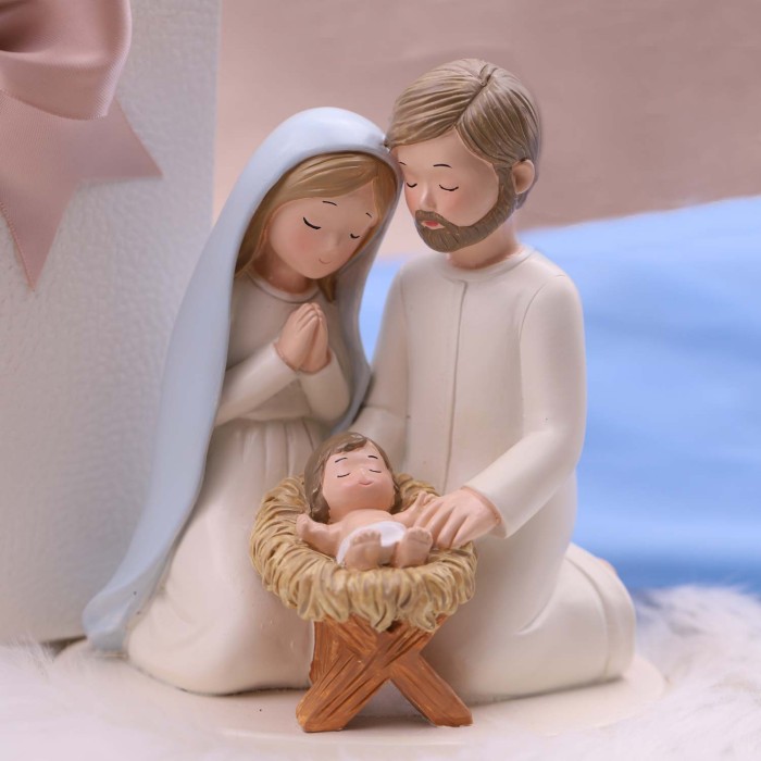 Maxi Statuina Santa Natività Bomboniera Battesimo Confezionata in Scatola