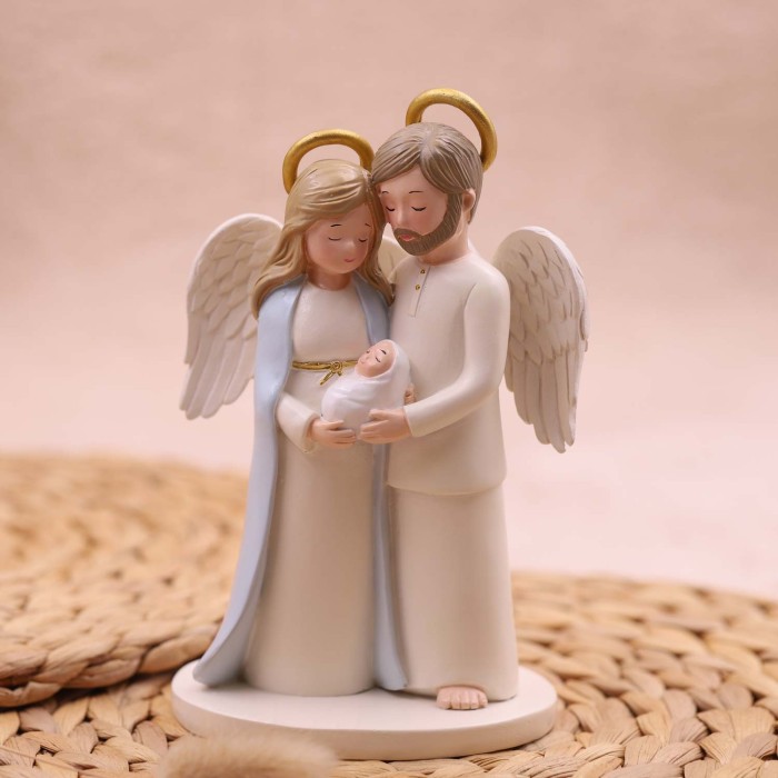 Holy Family Maxi Statuina Bomboniera Battesimo Fai da Te Holy Family Maxi Statuina Bomboniera Battesimo Fai da Te