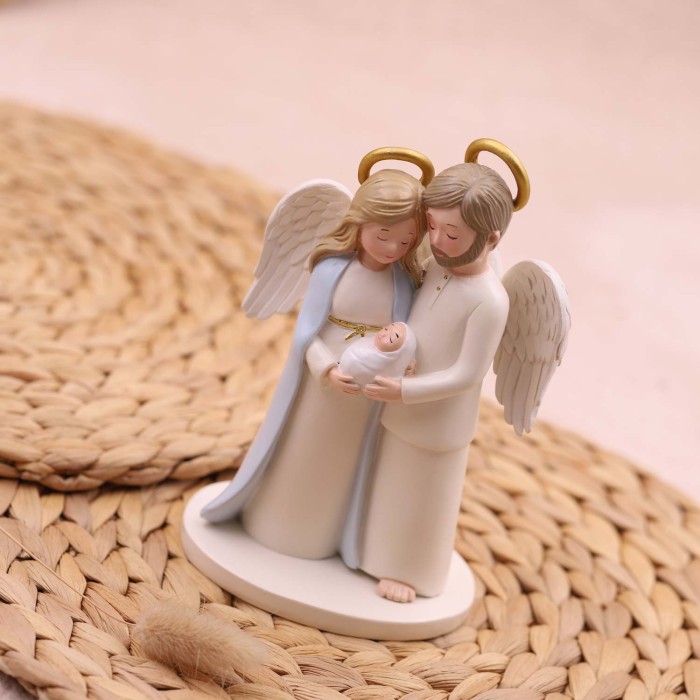 Holy Family Maxi Statuina Bomboniera Battesimo Fai da Te