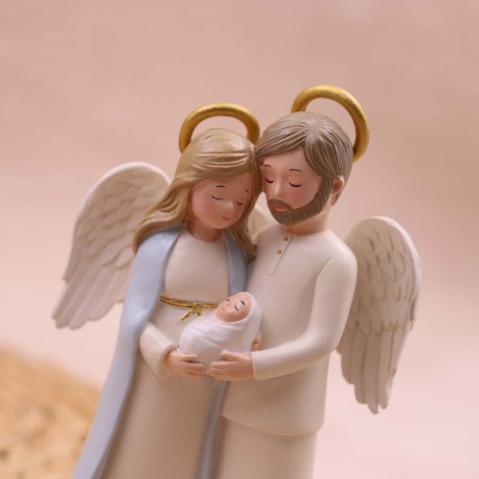 Holy Family Maxi Statuina Bomboniera Battesimo Fai da Te