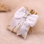 Segnalibro Tau su Sacchetto - Eleganza e Fede per Comunioni e Cresime