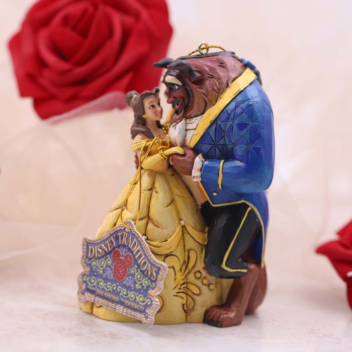Regala la magia con la nostra bomboniera La Bella e la Bestia 🌹 Perfetta come decorazione per la casa o l'albero di Natale,