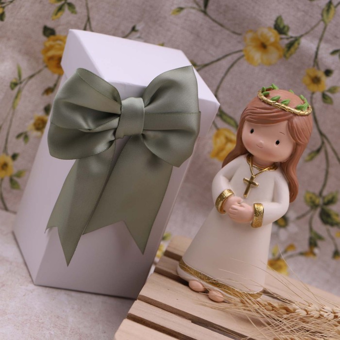 Scatola da Cerimonia Maxi Statuina Bimba Sacro Ulivo - Bomboniere Comunione
