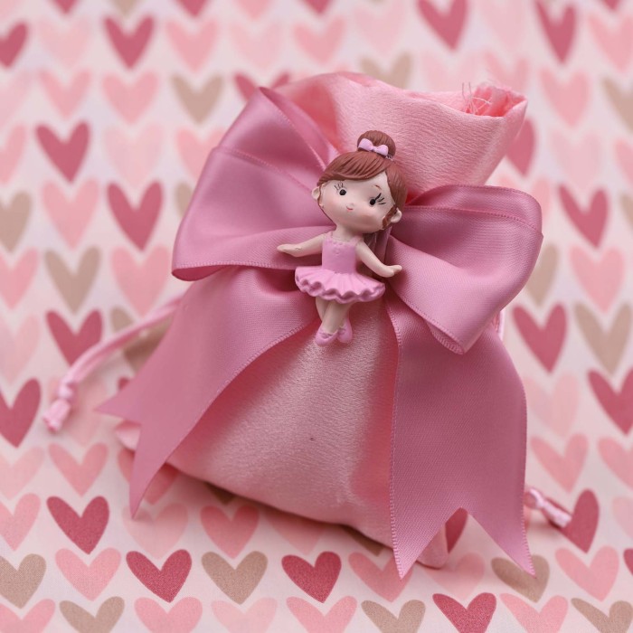 Bomboniera Bimba Ballerina su Sacchetto Prima Comunione e Cresima Bomboniera Bimba Ballerina su Sacchetto Prima Comunione e Cresima
