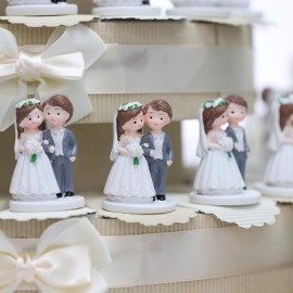 Coppia di sposi su Torta Bomboniere Matrimonio