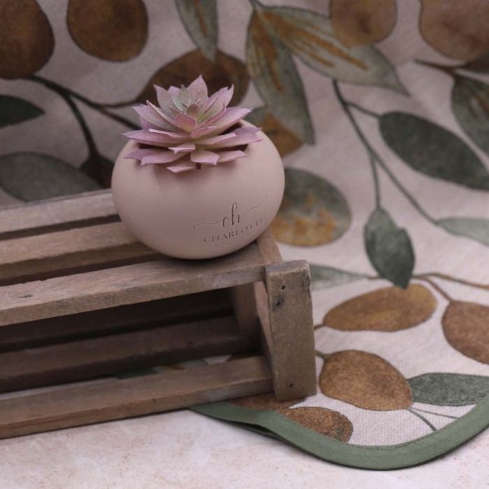 Bomboniera Matrimonio - Piantina Sintetica in Vasetto Tortora