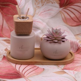 Set Porcellana Tortora Diffusore e Piantina in scatola